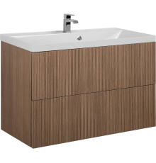 Тумба с раковиной Art Max Verona-Push 90 подвесная, kadena wood