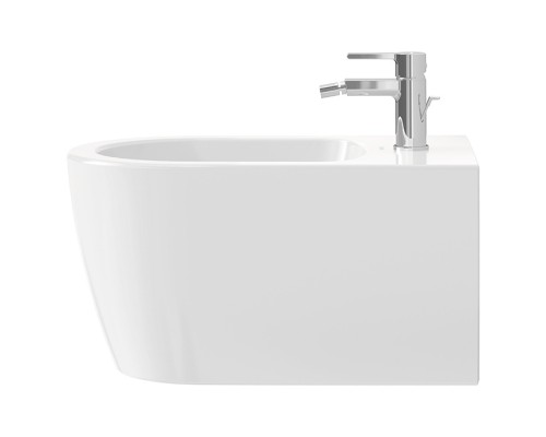 Duravit Me by Starck Биде напольное приставное 37х60 см, с 1 отв. под смеситель, с креплением, цвет: белый. 2289100000
