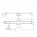 Plumberia Selection Трап душевой PS LINEAR 6x80 2устор. накладка из нерж.стали, комбинир.затвор с горизонт. Выпуском Ду 50мм,40л/мин, цвет: черный матовый. PSL80NO