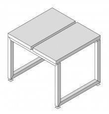 Eﬀegibi Linea Alu Скамейка 2 сегмент 54x48x45см, цвет: тик. HA 65 10 0006