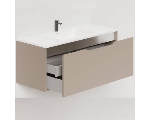 Salini Smile Тумба подвесная 100х50х48.5см., с раковиной, цвет: Taupe. S1000TON203