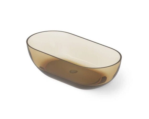 Dea Design Shadow Ванна 178x88x52см., отдельностоящая, Glasstek, прозрачная смола, цвет: classic green. DD8619 1780 R6