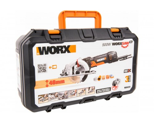 Пила дисковая  компактная в кейсе WORX WX439