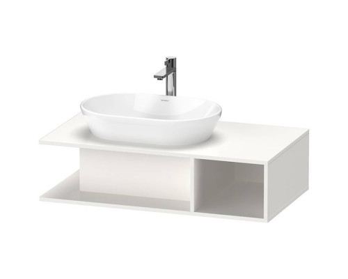 Duravit D-Neo Тумбочка подвесная компакт 100x55х26 см., раковина, 1 открытое отделение на правой стороне, цвет: белый высокоглянцевый. 2328400000,  DE492902222