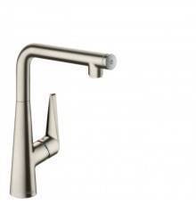 Hansgrohe Talis M51 Смеситель  для кухни на 1 отв, поворотный излив: 18.5см с вытяжным душем, 2jet, h:15.2см, цвет: нержавейка. 73850800