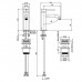 Carlo Frattini Spillo Steel Смеситель для раковины, на 1 отверстие, с донным клапаном click-clack, цвет: INOX. F3071INOX