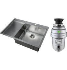 Комплект Мойка кухонная Zorg Light ZL R 780510-R + Измельчитель Inox D ZR-38 D