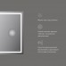 M91AMOX0653WG Универсальное зеркало с контурной Led-подсветкой, часами и косметическим зеркалом, 65 см