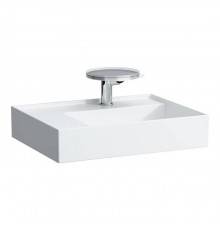 Laufen Kartell Раковина 60х46х12см, 1 отв., со скрытым сливом, полка слева, цвет: белый. 8.1033.5.000.104.1
