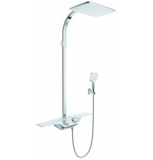 Kludi 80 200 9100 Cockpit Душевая система для душа, с термостатом, 400х260/135х135 мм, 1/1 режим 802009100