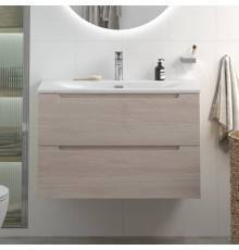 Тумба с раковиной BelBagno Etna 80 rovere grigio, раковина BB-8099-80