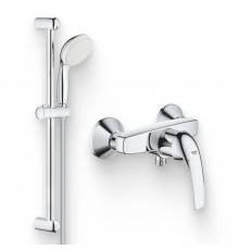 Душевой комплект Смеситель для душа Grohe BauCurve 23631000 + Гарнитур Tempesta New 27853001