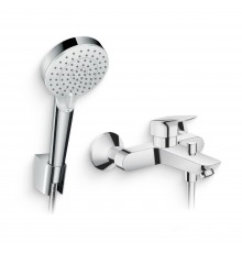 Душевой комплект Смеситель Hansgrohe Logis 71400000 + Гарнитур Crometta Vario 26692400 1,6 м