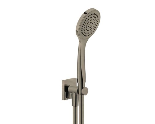 Gessi Emporio shower Душевой гарнитур, состоящий из вывода воды, держателя, шланга 1,5м и лейки, цвет: Finox Brushed Nickel. 47323#149 Gessi Emporio shower Душевой гарнитур, состоящий из вывода воды, держателя, шланга 1,5м и лейки, цвет: Finox Brushed Nickel. 47323#149