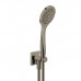 Gessi Emporio shower Душевой гарнитур, состоящий из вывода воды, держателя, шланга 1,5м и лейки, цвет: Finox Brushed Nickel. 47323#149