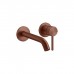 GESSI 316 Встраиваемый смеситель с изливом 200-170мм (внешние части), цвет: brushed copper pvd. 54086#708