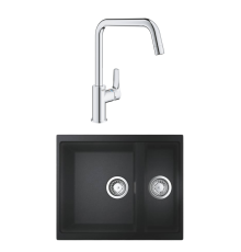 Комплект Мойка Grohe K500 + Смеситель Eurosmart