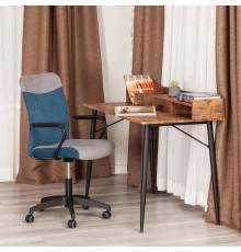 Компьютерное кресло TetChair Fly флок серый 29, синий 32