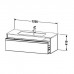 Duravit Ketho Тумба подвесная, 120x47.5х41 , с раковиной и 1 ящиком, цвет: сосна серебристая. 2336120000,  KT642103131