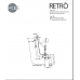 Kerasan Retro Ванна new отдельностоящая, 170х77/66см, глубина ванны 44,5см, цвет: белый, ножки золото. 105591
