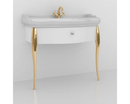 Kerasan Retro Комплект мебели 100см, подвесной, цвет: белый / золото. 7363K8,  105001*1