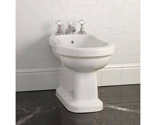 DevonDevon Blues, Биде напольное 67.5х38.4см, с тремя отверстиями под смеситель, цвет: белый. IBBID3FBLUES