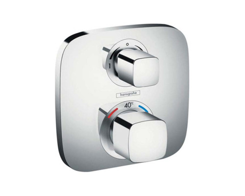 Hansgrohe Ecostat E Смеситель для душа, встраиваемый, термостатический, 2 источника, с запорно-перекл.вент, цвет: хром. 15708000