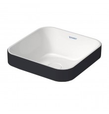 Duravit Happy D.2 Plus Раковина 40х40см, без отв., цвет: Anthracite matt/белый. 2359406100
