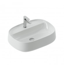 Artceram Whisky 60 Раковина накладная 60х45см., с 1 отв., покрытие saniglaze, цвет: белый. WHL002 01 34
