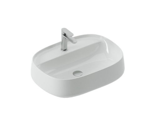 Artceram Whisky 60 Раковина накладная 60х45см., с 1 отв., покрытие saniglaze, цвет: белый. WHL002 01 34