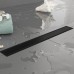 Plumberia Selection Трап душевой PS LINEAR 6x80 2устор. накладка из нерж.стали, комбинир.затвор с горизонт. Выпуском Ду 50мм,40л/мин, цвет: черный матовый. PSL80NO