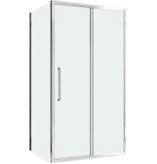 Душевой уголок Abber Schwarzer Diamant AG30120H-S50 120x50, профиль хром, стекло прозрачное