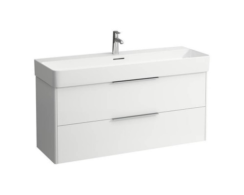 Laufen Base База с раковиной 118x39x53см., 2 ящика,включает в комплект органайзер для ящика, подвесная, цвет: белый глянцевый. 8.1028.9.000.104.1,  4.0247.2.110.261.1