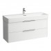 Laufen Base База с раковиной 118x39x53см., 2 ящика,включает в комплект органайзер для ящика, подвесная, цвет: белый глянцевый. 8.1028.9.000.104.1,  4.0247.2.110.261.1