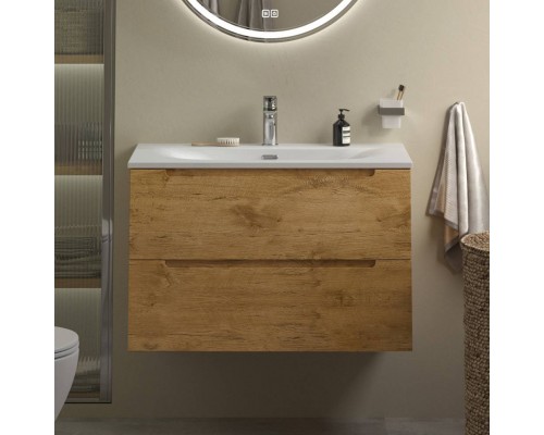 Тумба с раковиной BelBagno Etna 80 rovere nature, раковина BB-8099-80 Тумба с раковиной BelBagno Etna 80 rovere nature, раковина BB-8099-80