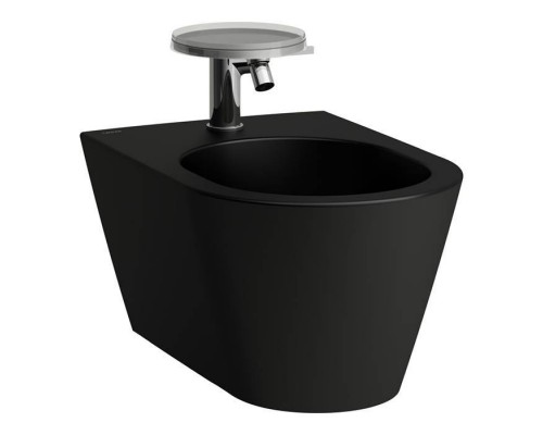 Laufen Kartell Биде подвесное 54.5x37x29см., 1 отв., цвет: черный матовый. 8.3033.1.716.302.1