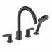 Hansgrohe Vernis Blend Смеситель на край ванны, на 4 отв, цвет: матовый черный . 71456670