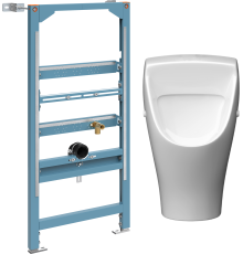 Комплект Инсталляция VitrA Frame + Писсуар Керамин Лаго CDB00029349 с сифоном