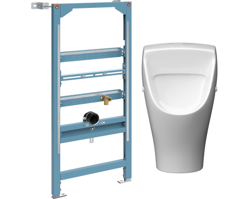 Комплект Инсталляция VitrA Frame + Писсуар Керамин Лаго CDB00029349 с сифоном Комплект Инсталляция VitrA Frame + Писсуар Керамин Лаго CDB00029349 с сифоном