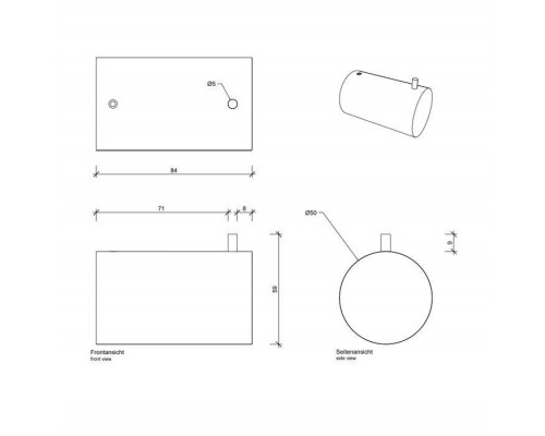 Decor Walther Tube HAK51 Крючок подвесной, 5см, цвет: хром. 0540700
