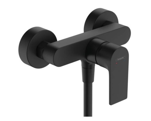 Hansgrohe Rebris E Смеситель для душа, настенный, цвет: черный матовый. 72650670 Hansgrohe Rebris E Смеситель для душа, настенный, цвет: черный матовый. 72650670