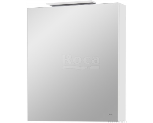 Roca A857645806 Oleta Шкаф зеркальный левый, 600х700х137 мм, LED светильник, Белый глянец A857645806