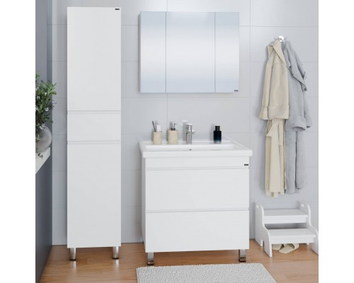 Мебель для ванной комнаты СаНта Марс 80, напольная, с ящиками