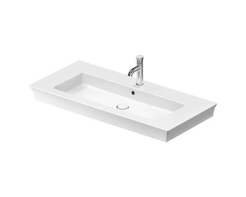 Duravit White Tulip Раковина накладная 105х49см, с переливом, с 1 отв., WonderGliss, цвет: белый	. 23631000001