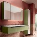 Oasis Profilo Композиция №06 Комплект мебели 155х51.5х h200см., подвесной, цвет: Mint/белый/хром.