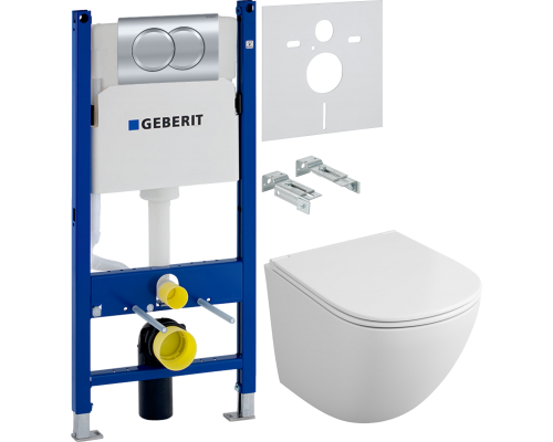 Комплект Унитаз подвесной Owl 1975 Vind TOWLT190302 безободковый + Инсталляция Geberit Duofix Delta 458.149.21.1 с кнопкой смыва, хром + Шумоизоляция 156.050.00.1 Комплект Унитаз подвесной Owl 1975 Vind TOWLT190302 безободковый + Инсталляция Geberit Duofix Delta 458.149.21.1 с кнопкой смыва, хром + Шумоизоляция 156.050.00.1