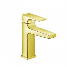 Hansgrohe Metropol Смеситель для раковины 110, на 1 отв, с донным клапаном, излив 135мм, цвет: золото. 32507990