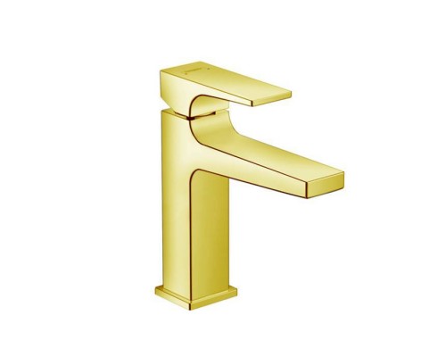 Hansgrohe Metropol Смеситель для раковины 110, на 1 отв, с донным клапаном, излив 135мм, цвет: золото. 32507990 Hansgrohe Metropol Смеситель для раковины 110, на 1 отв, с донным клапаном, излив 135мм, цвет: золото. 32507990