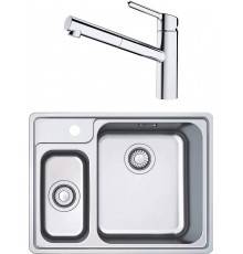 Комплект Мойка Franke Bell BCX 260 TL нержавеющая сталь + Смеситель Orbit 115.0623.055 хром