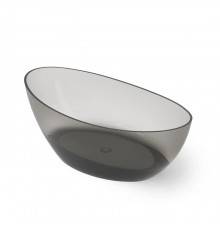 Dea Design Elegant Ванна 180x90x62см., отдельностоящая, Glasstek, прозрачная смола, цвет: Smoky Black R4. DD8643 1800 R4